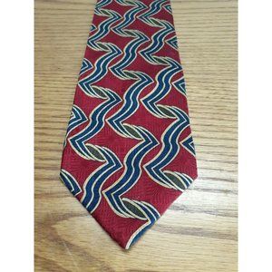 FACETS Classics Silk Tie Multicolor Abstract  Pattern Made In The USA